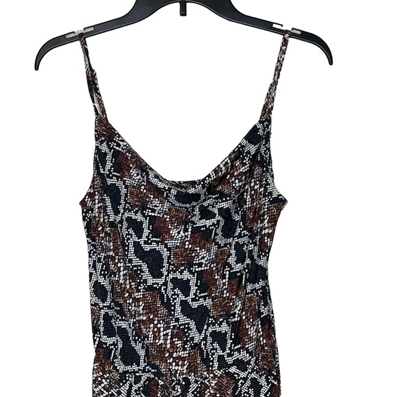 Veronica M Bias Tank Jumpsuit In Mikael Snake Reptile Print Women Size XS NWT‎ - Picture 2 of 8